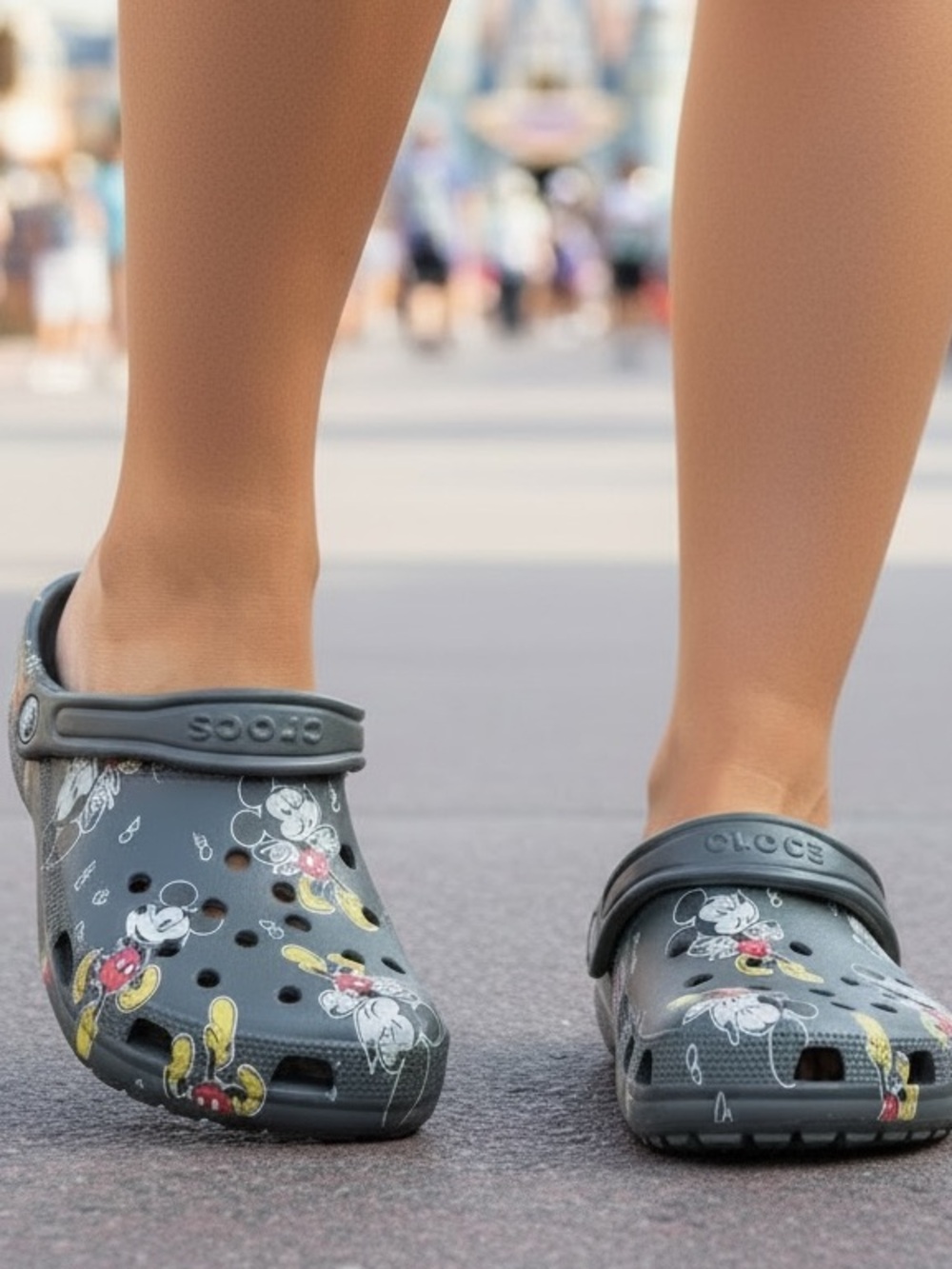 CROCS Classic Unisex Men's Women's DISNEY Whistling MICKEY MOUSE Slip-On M7/W9